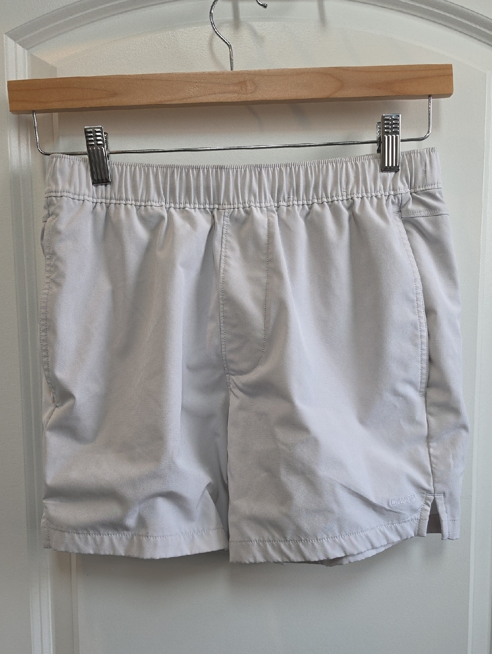 Hollister Light Gray Athletic Pull-On Shorts